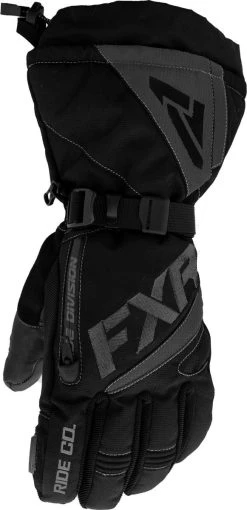 FXR 2022 Fusion Womens Snowmobile Gloves Black/Charcoal