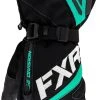 FXR 2022 Fusion Womens Snowmobile Gloves Black/Mint -FXR SHOP 4235557