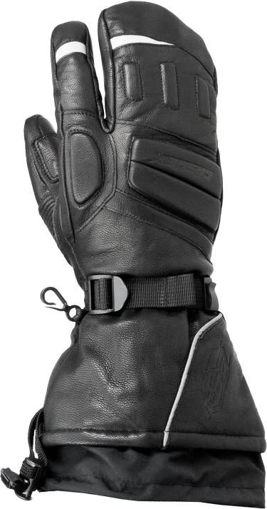 Castle X TRS G3 3 Finger Womens Snowmobile Mitts Black 3 Castle X TRS G3 3 Finger Womens Snowmobile Mitts Black