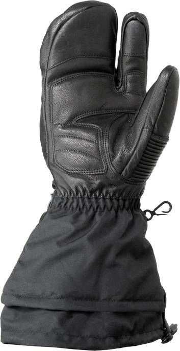 Castle X TRS G3 3 Finger Womens Snowmobile Mitts Black 4 Castle X TRS G3 3 Finger Womens Snowmobile Mitts Black - Image 2