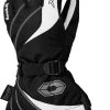 Castle X Legacy G2 Womens Snowmobile Gloves Black/White -FXR SHOP 4237015