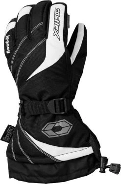Castle X Legacy G2 Womens Snowmobile Gloves Black/White