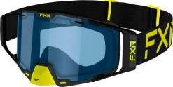 FXR 2022 Combat Snowmobile Goggles Hi Vis/Black