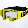 FXR 2022 Maverick Clear Youth Snowmobile Goggles Hi Vis/Black -FXR SHOP 4379847