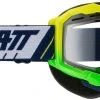 Leatt Velocity 4.5 SNX Snowmobile Goggle Green With Clear 83% VLT Lens