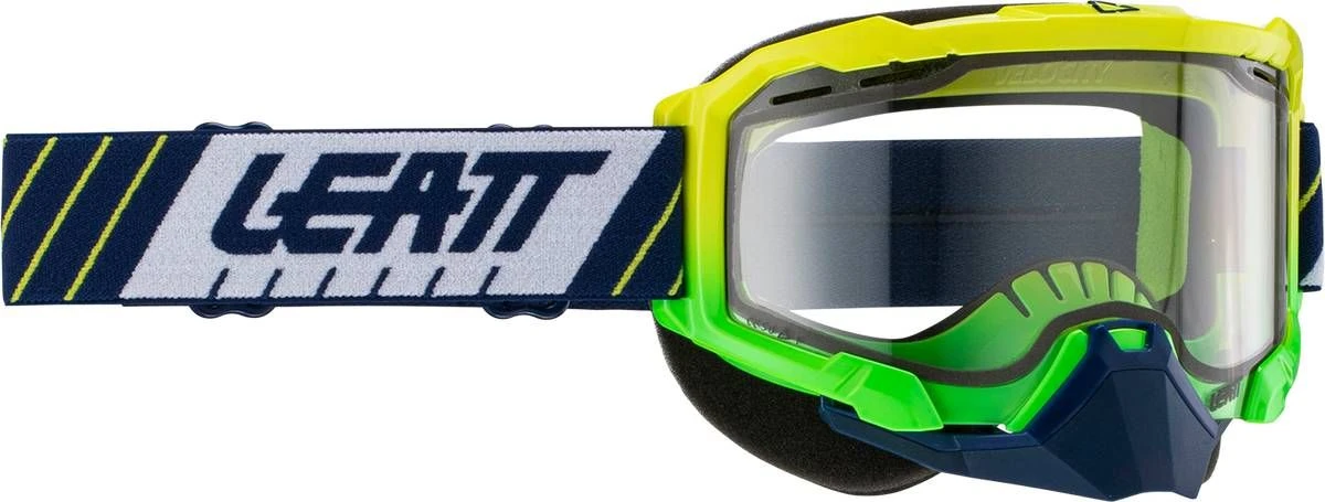 Leatt Velocity 4.5 SNX Snowmobile Goggle Green With Clear 83% VLT Lens 3 Leatt Velocity 4.5 SNX Snowmobile Goggle Green With Clear 83% VLT Lens