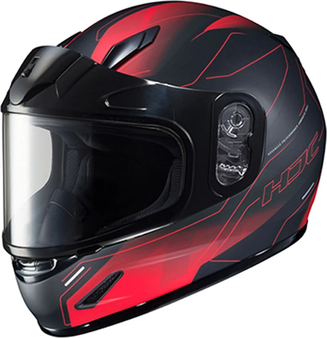 HJC CL-Y Youth Snowmobile Helmet Taze Black/Red 3 HJC CL-Y Youth Snowmobile Helmet Taze Black/Red