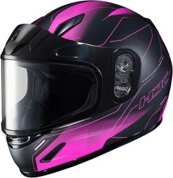 HJC CL-Y Youth Snowmobile Helmet Taze Black/Pink