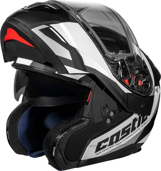 Castle X Atom Transcend Snowmobile Helmet Matte White 5 Castle X Atom Transcend Snowmobile Helmet Matte White - Image 3