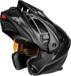 Castle X CX950 V2 Modular Electric Snowmobile Helmet Fierce Matte Black -FXR SHOP 4429246 4