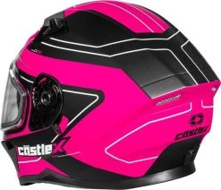 Castle X CX390 Snowmobile Helmet Atlas Matte Pink Glo/Black -FXR SHOP 4429260 2