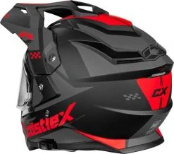 Castle X CX200 Dual Sport Snowmobile Helmet Wrath Matte Red -FXR SHOP 4429272 2