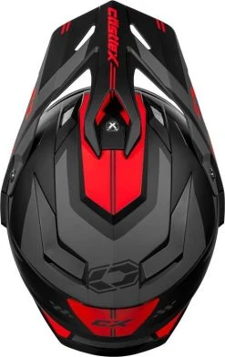 Castle X CX200 Dual Sport Snowmobile Helmet Wrath Matte Red -FXR SHOP 4429272 3
