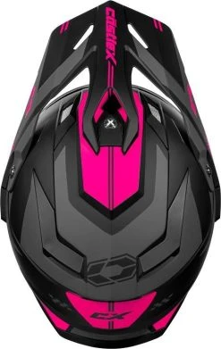 Castle X CX200 Dual Sport Snowmobile Helmet Wrath Matte Pink Glo -FXR SHOP 4429276 3