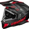 Castle X CX200 Dual Sport Electric Snowmobile Helmet Wrath Matte Red -FXR SHOP 4429278