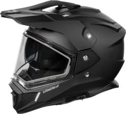 Castle X CX200 Dual Sport Snowmobile Helmet Matte Black