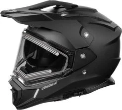 Castle X CX200 Dual Sport Electric Snowmobile Helmet Matte Black