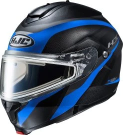 HJC C91 Taly Electric Modular Snowmobile Helmet Black/Blue