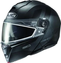 HJC I90 Modular Snowmobile Helmet Syrex Black