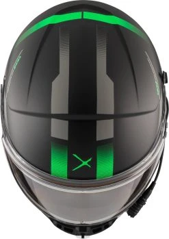 CKX Contact Electric Snowmobile Helmet Edge Matte Black/Green 11 CKX Contact Electric Snowmobile Helmet Edge Matte Black/Green -FXR SHOP 4435022 6