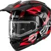FXR 2022 Maverick X Electric Modular Snowmobile Helmet Black/Red