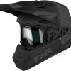 FXR 2022 Legion QRS Youth Snowmobile Helmet Black Ops