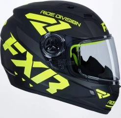 FXR 2022 Nitro Snowmobile Youth Helmet Black/Hi-Vis -FXR SHOP 4435537 4