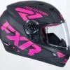 FXR 2022 Nitro Snowmobile Youth Helmet Black/Elec Pink