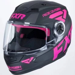 FXR 2022 Nitro Snowmobile Youth Helmet Black/Elec Pink -FXR SHOP 4435538 2