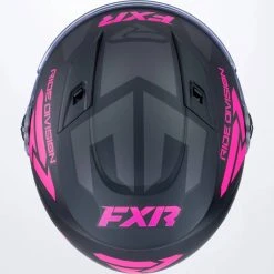 FXR 2022 Nitro Snowmobile Youth Helmet Black/Elec Pink -FXR SHOP 4435538 3
