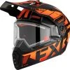 FXR 2023 Clutch X Evo Snowmobile Helmet W/ Electric Shield Orange -FXR SHOP 4435612