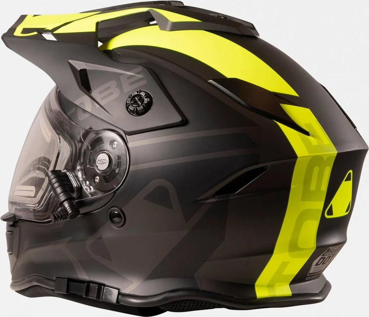 Tobe Ventus Electric Snowmobile Helmet Flair Black/Hi-Viz Matte 6 Tobe Ventus Electric Snowmobile Helmet Flair Black/Hi-Viz Matte - Image 4