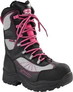 Castle X Force 2 Womens Snowmobile Boots Gray/Pink