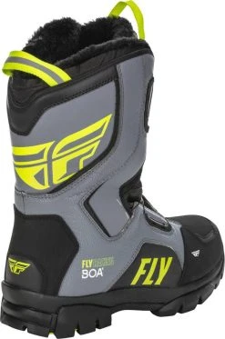 Fly Racing Marker BOA Snowmobile Boot Black/Grey/Hi-Vis -FXR SHOP 4684013 2
