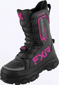FXR 2023 X-Cross Speed Womens Snowmobile Boot Black/Fuchsia