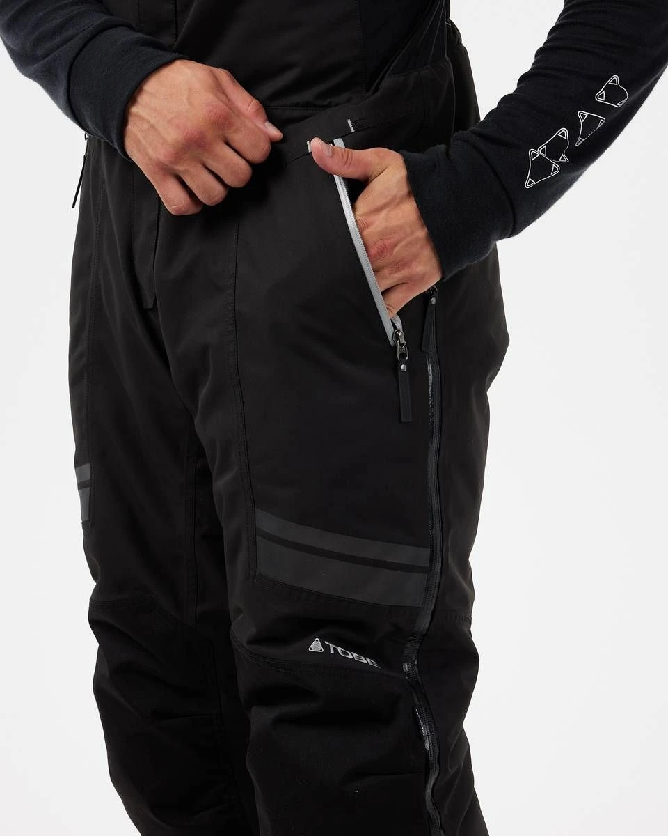 Tobe Hoback Snowmobile Bib Jet Black 5 Tobe Hoback Snowmobile Bib Jet Black - Image 3