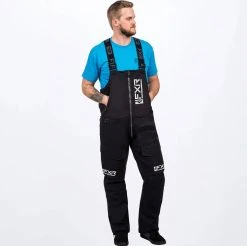FXR Vapor Pro Insulated Snowmobile Bibs Black Ops