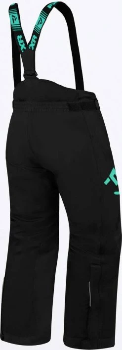 FXR 2023 Clutch Child Snowmobile Pant Black/Mint -FXR SHOP 4779584 2