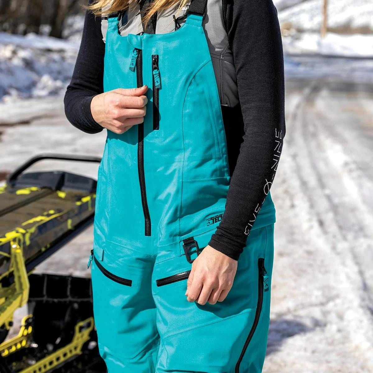 509 Stoke ZI Snowmobile Womens Bib Emerald 5 509 Stoke ZI Snowmobile Womens Bib Emerald - Image 3