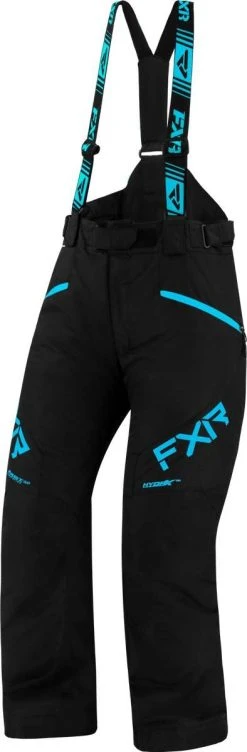 FXR 2023 Fresh Womens Snowmobile Pant Black/Sky Blue