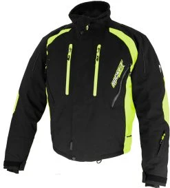 Rocket Snow Gear Flame Snowmobile Jacket Black/HI-Viz