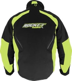 Alternative view of Rocket Snow Gear Flame Snowmobile Jacket Black/HI-Viz