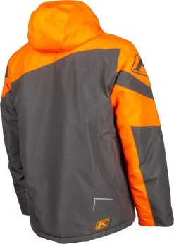Alternative view of Klim Instinct Snowmobile Jacket Strike Orange/Asphalt