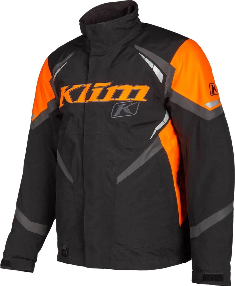 Klim Keweenaw Snowmobile Jacket Black/Strike Orange 3 Klim Keweenaw Snowmobile Jacket Black/Strike Orange