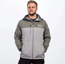 FXR Force Dual Laminate Snowmobile Jacket Khaki/Grey