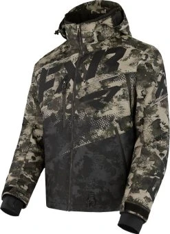 FXR 2023 Boost FX 2-in-1 Snowmobile Jacket Black-Army Camo