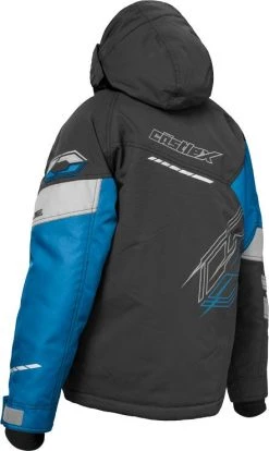 Castle X Code Youth Snowmobile Jacket Silver/Red -FXR SHOP 4801127 2