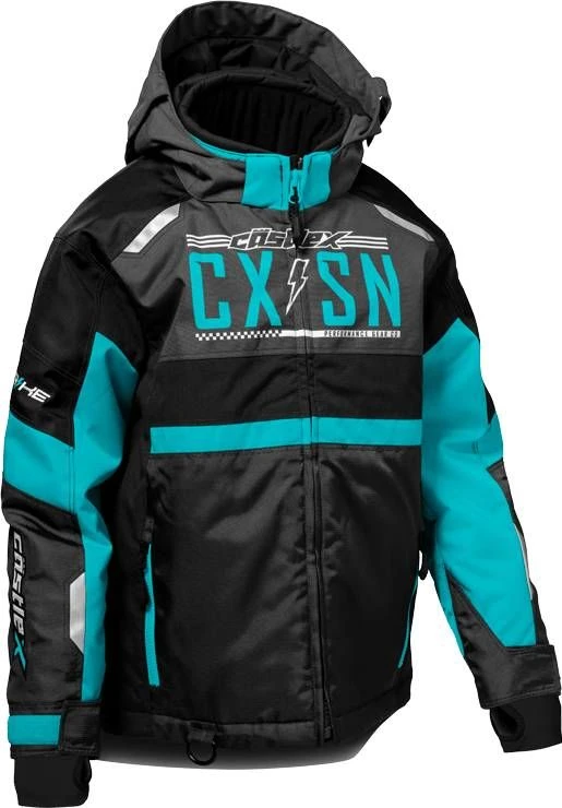 Castle X Strike G4 Youth Snowmobile Jacket Turquoise/Charcoal/Black 3 Castle X Strike G4 Youth Snowmobile Jacket Turquoise/Charcoal/Black