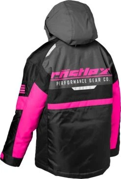 Castle X Strike G4 Youth Snowmobile Jacket Pink Glo/Charcoal/Black -FXR SHOP 4801167 2