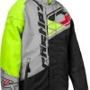 Castle X Code G4 Snowmobile Youth Jacket Charcoal/Silver/Hi-Vis -FXR SHOP 4801173